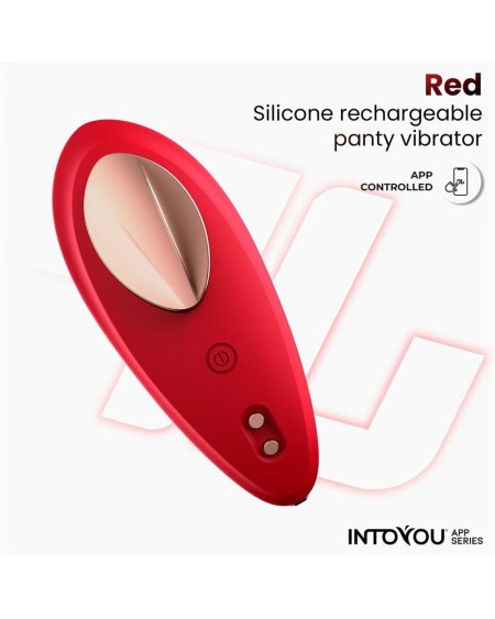 panty vibrator with app silicone red