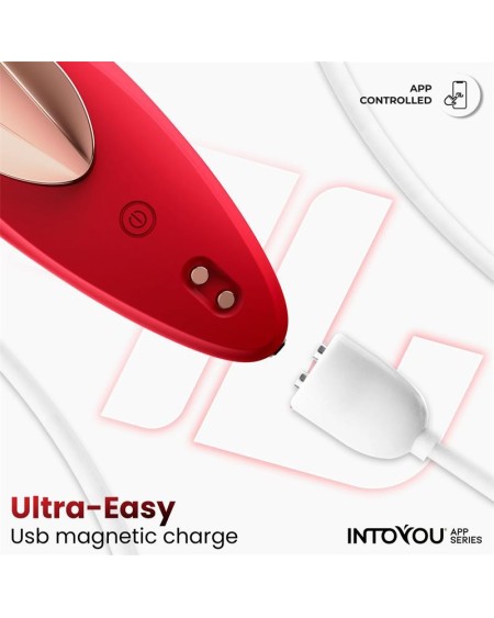 panty vibrator with app silicone red