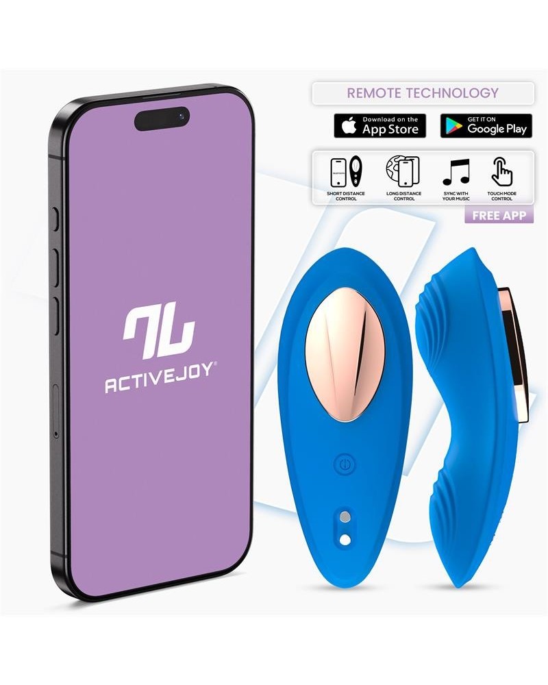 panty vibrator with app silicone blue