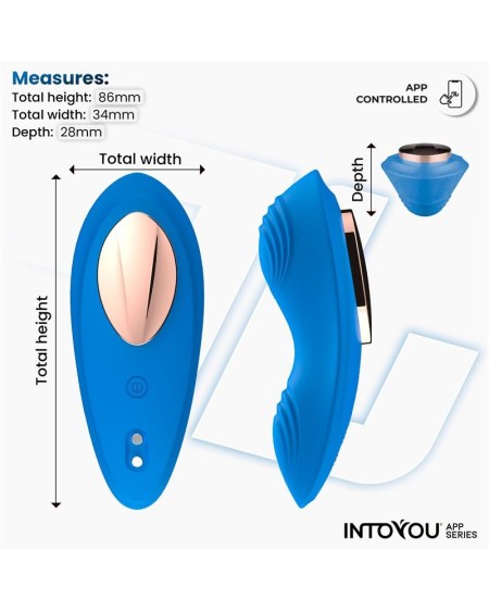 panty vibrator with app silicone blue