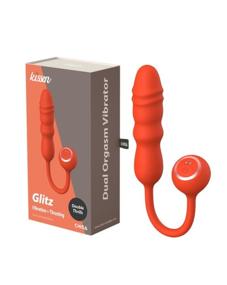 glitz stimulator with vibration and thrusting