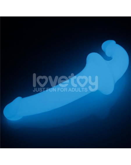 double dildo lumino play blue light 10.5