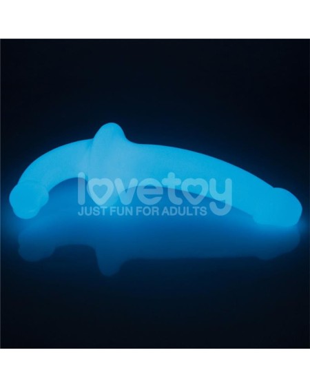 double dildo lumino play blue light 10.5