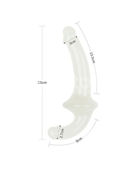 double dildo lumino play blue light 10.5