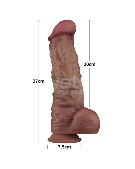 dildo dual layered xxl 10.5 noir