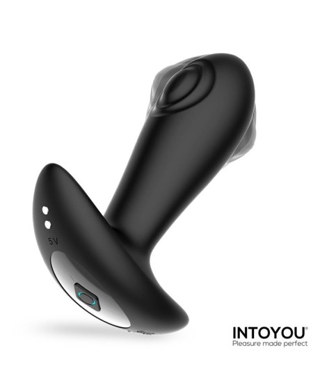 milton dual tapping anal plug with remote control