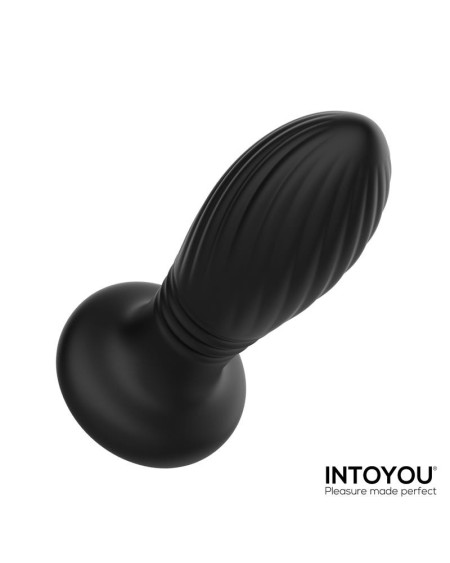 tainy thrusting led lighted anal plug with remote control