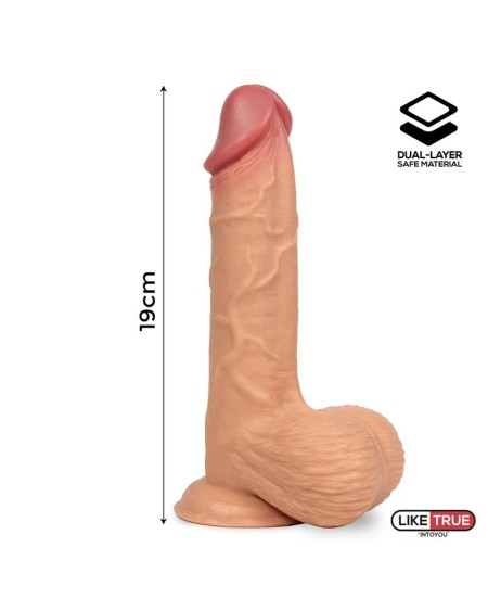 fentok réaliste dildo whole eggs sliding peau dual layer 7.5