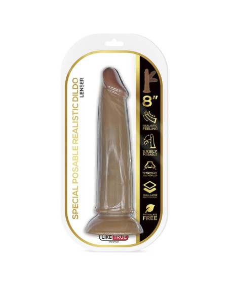 lenser articulable-posable réaliste dildo 8 brown
