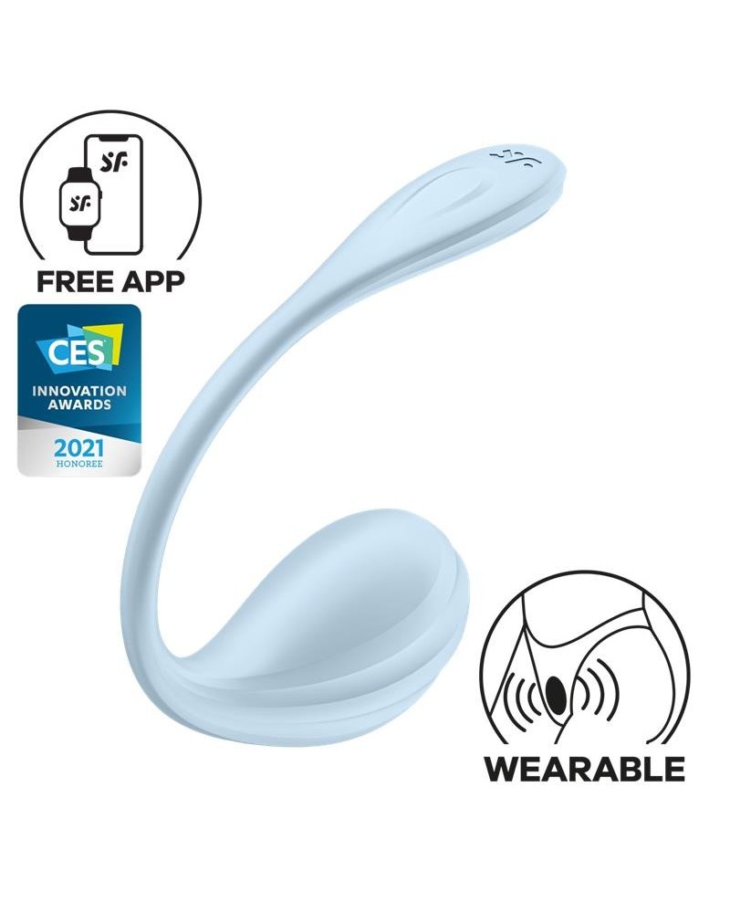 smooth petal panty vibrator with app blue