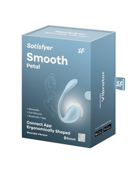 smooth petal panty vibrator with app blue