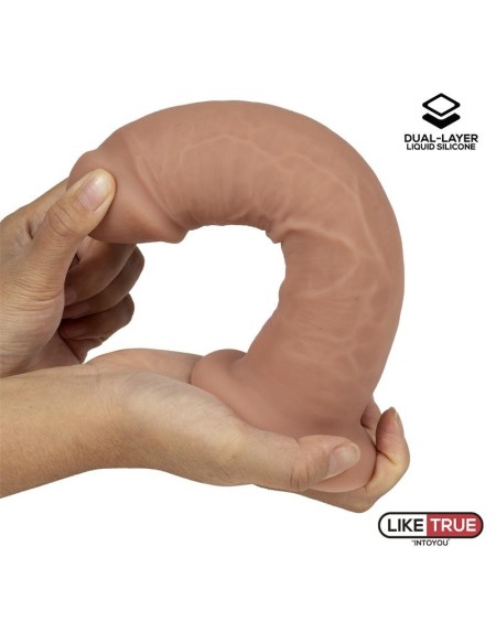réaliste dildo liquid silicone dual layer 8.25