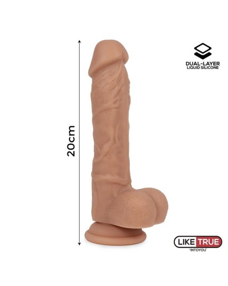 réaliste dildo liquid silicone dual layer 8