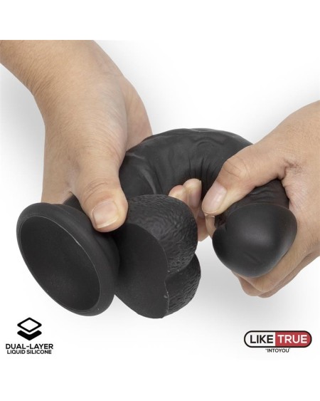 réaliste dildo liquid silicone dual layer 8 noir