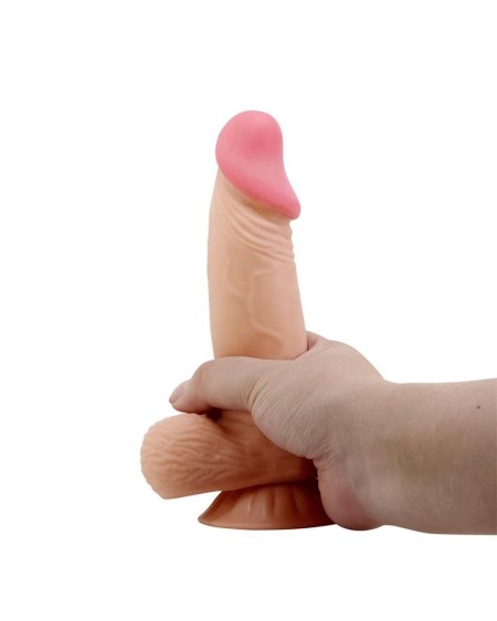 sliding peau réaliste dildo 19.4 cm