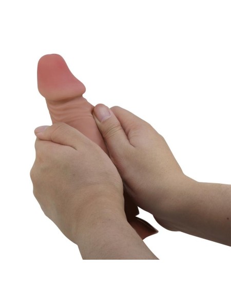 sliding peau réaliste dildo 19.4 cm