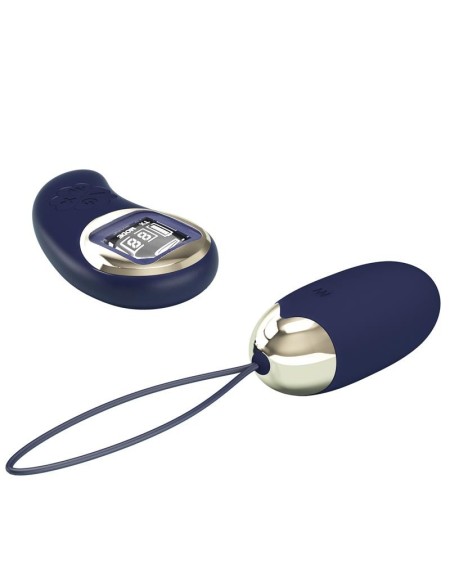 mina vibrant egg with digital screem remote control blue