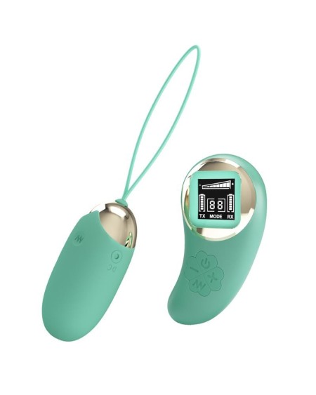 mina vibrant egg with digital screen remote control green