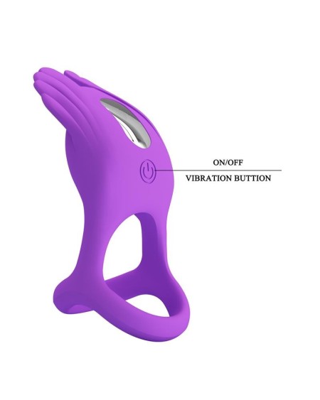 silas vibrant penis ring violet