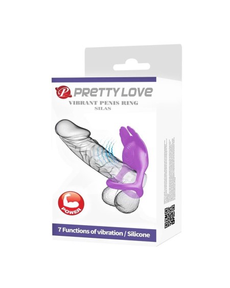 silas vibrant penis ring violet