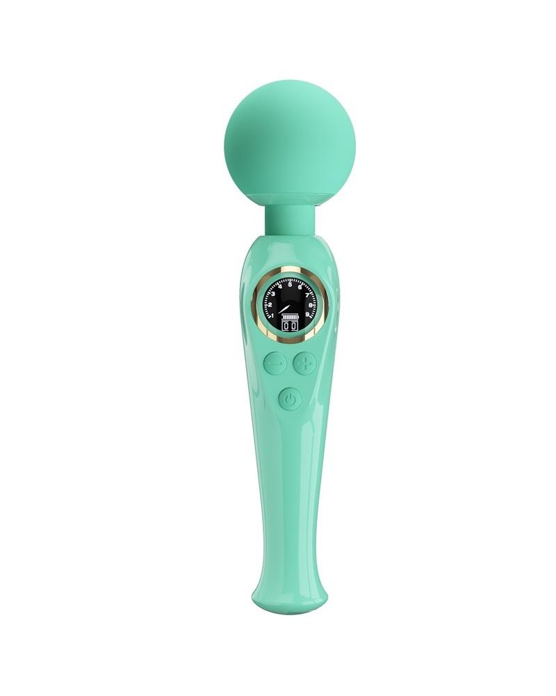 skyler massager wand with digital screen green