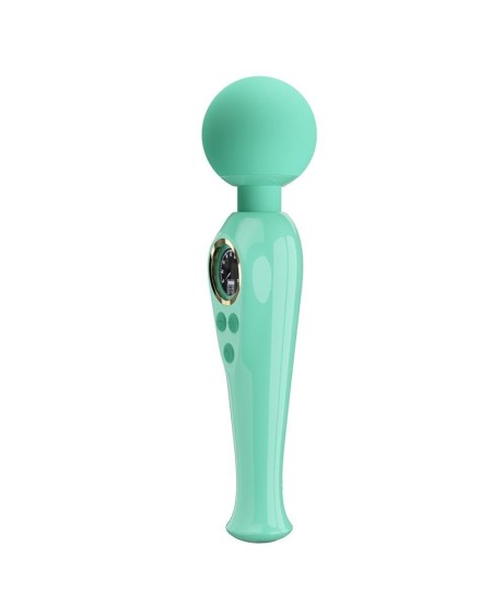 skyler massager wand with digital screen green