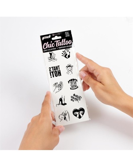 10 temporary tattoos kinky collection
