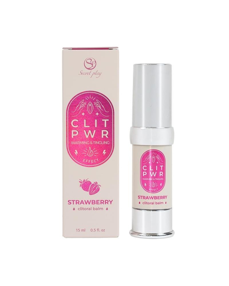 clit pwr cltoris stimulating balm strawberry 15 ml