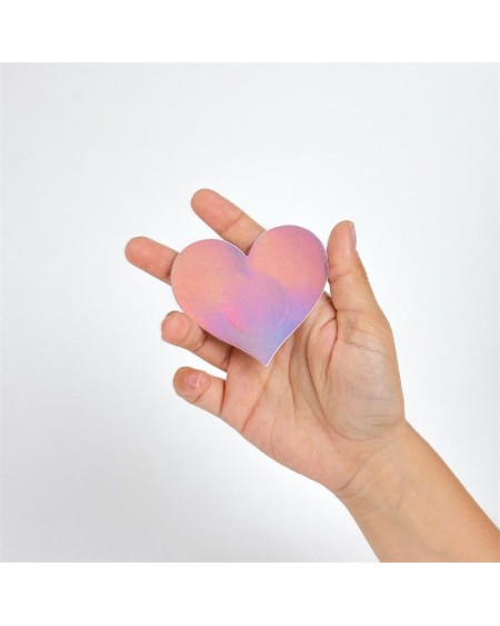 wow boobs! nipple covers heart shapped holographic