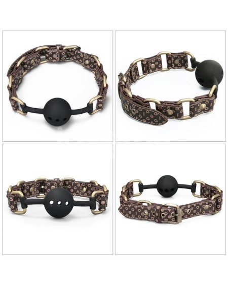 rebellion reign breathable silicone ball gag