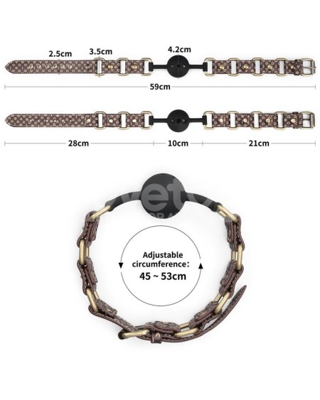 rebellion reign breathable silicone ball gag