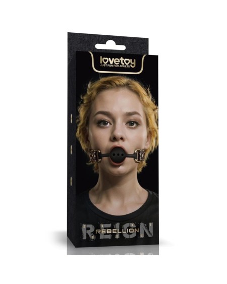 rebellion reign breathable silicone ball gag