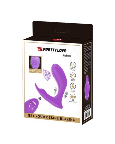 idabelle stimulator with vibration and pulsation remote control