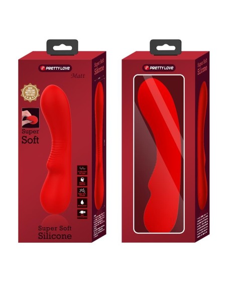 prescott vibrator usb silicone red