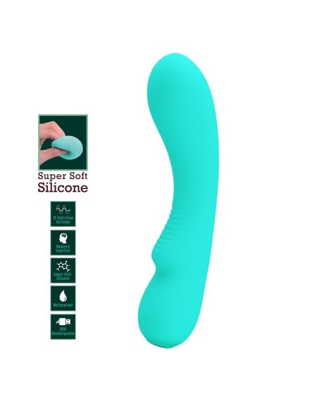 prescott vibrator usb silicone green