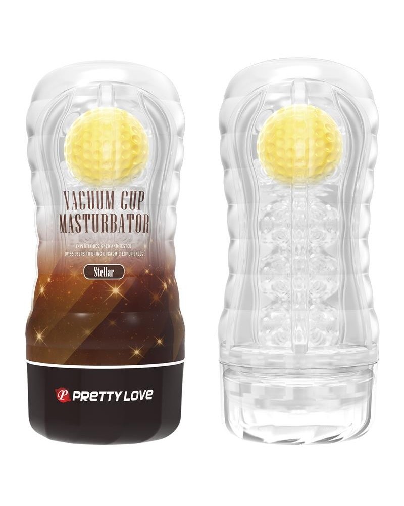 stellar ball-rolling masturbator cup yellow