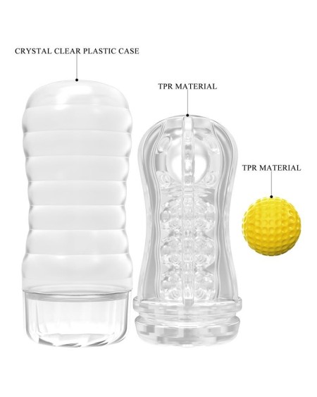 stellar ball-rolling masturbator cup yellow