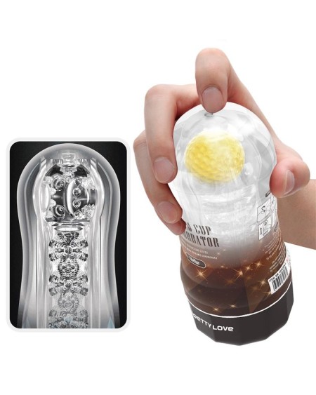 stellar ball-rolling masturbator cup yellow