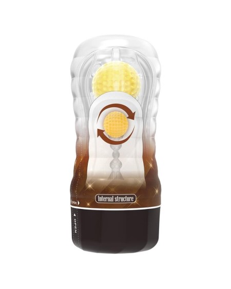 stellar ball-rolling masturbator cup yellow