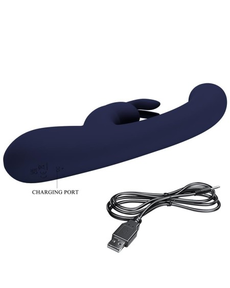lamar vibrator g-spot rabbit dark blue