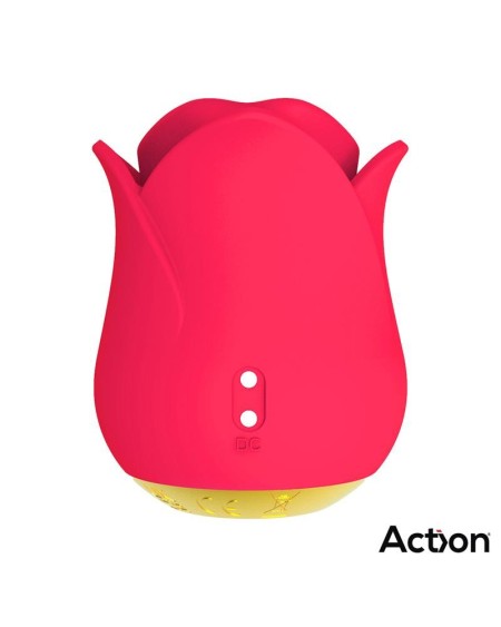 meryl vibe stimulator rose shaped with tongue 2 motors