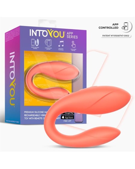 couple toy with app flexible silicone salmon