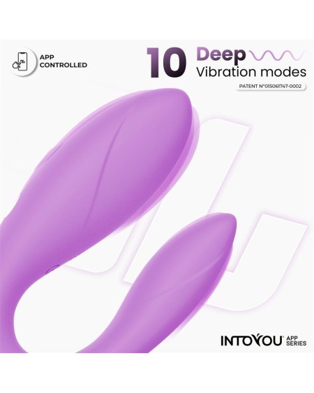 couple toy with app flexible silicone lavender