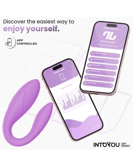 couple toy with app flexible silicone lavender