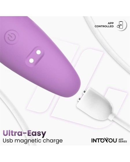 couple toy with app flexible silicone lavender