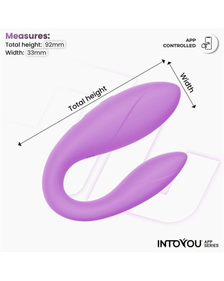 couple toy with app flexible silicone lavender