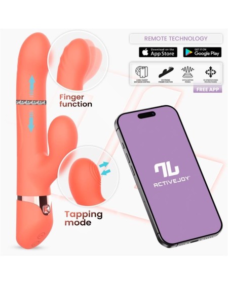 mindy vibe with up and down beads ring, finger and pulsation with app