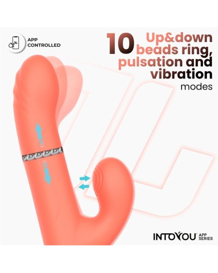 mindy vibe with up and down beads ring, finger and pulsation with app