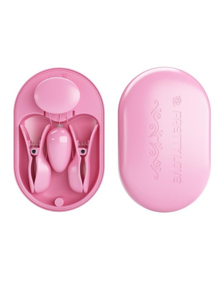 surprise box vibrant egg and electric shock nipple clamps rose