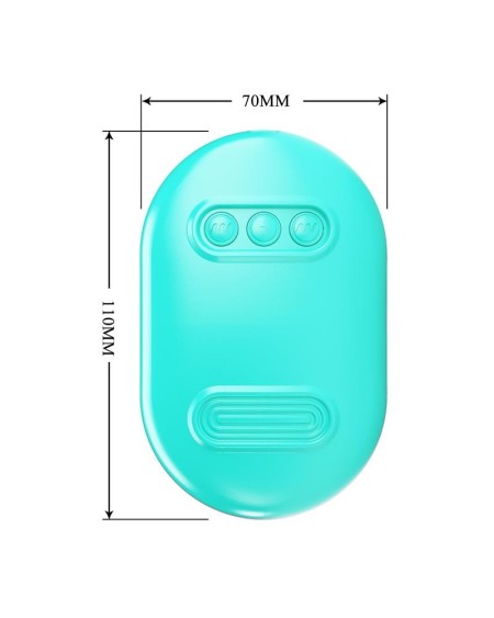 surprise box vibrant egg with electric shock nipple clamps blue